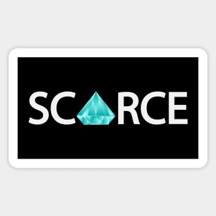 Scarce being scarce typography design Sticker